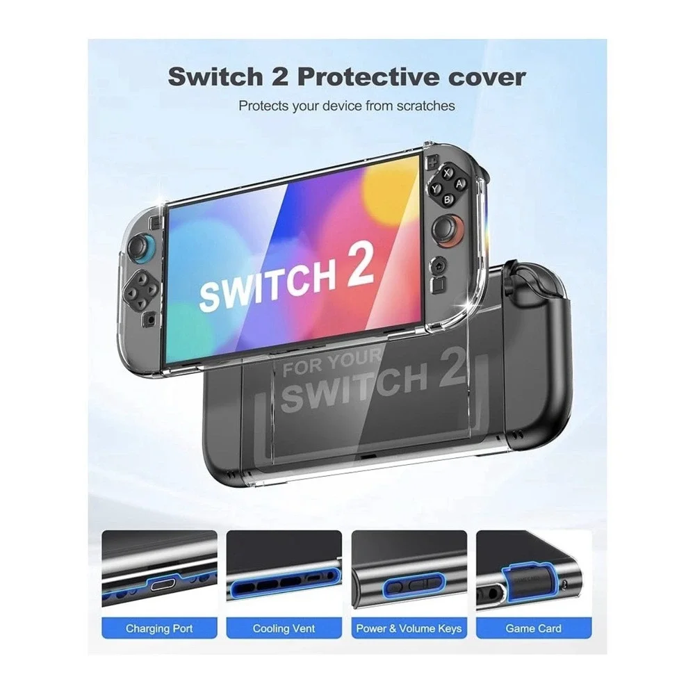Larstylee 17 In 1 Switch 2 Accessories Bundle Carrying Case, Screen Protector,